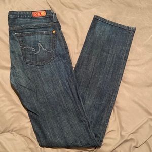 AG Adriano Goldschmeid Casablanca Dark Denim Straight Leg Jeans